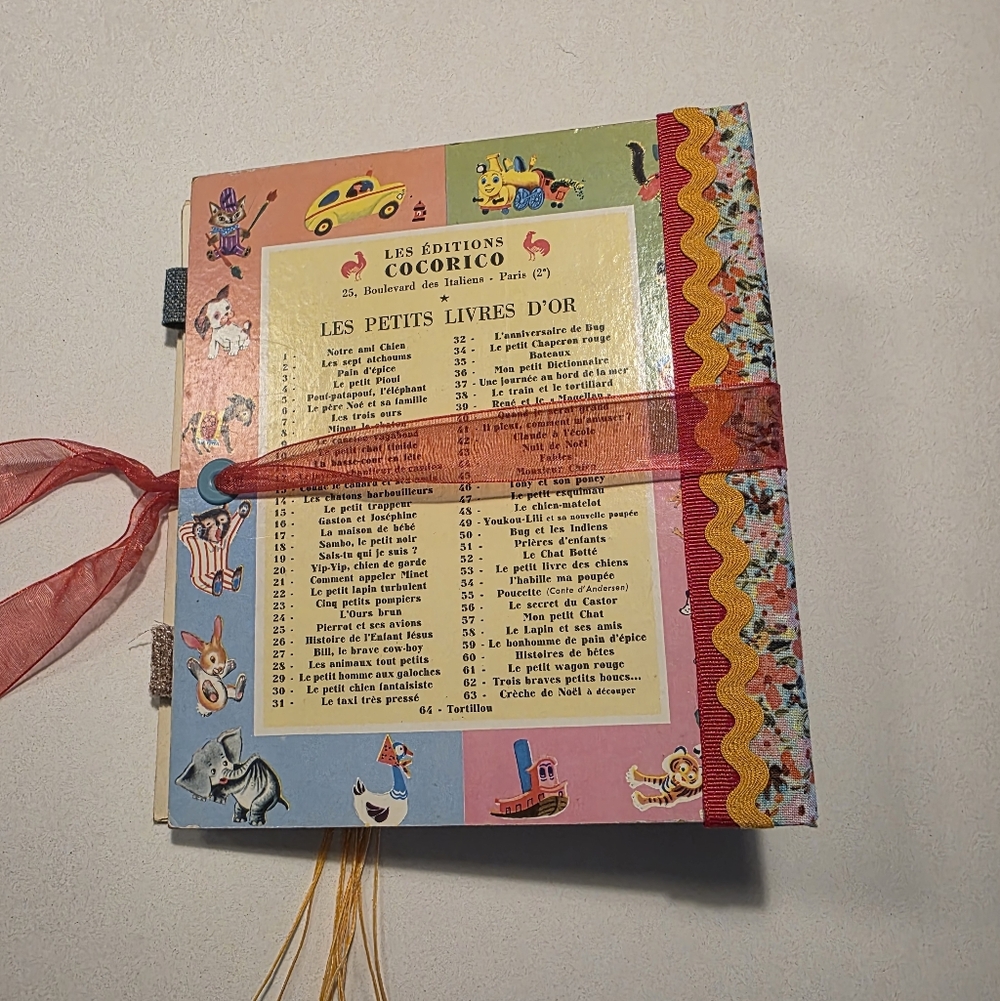 Tortillou Little Golden Book Handmade Decorated Junk Journal - Picture 12 of 13